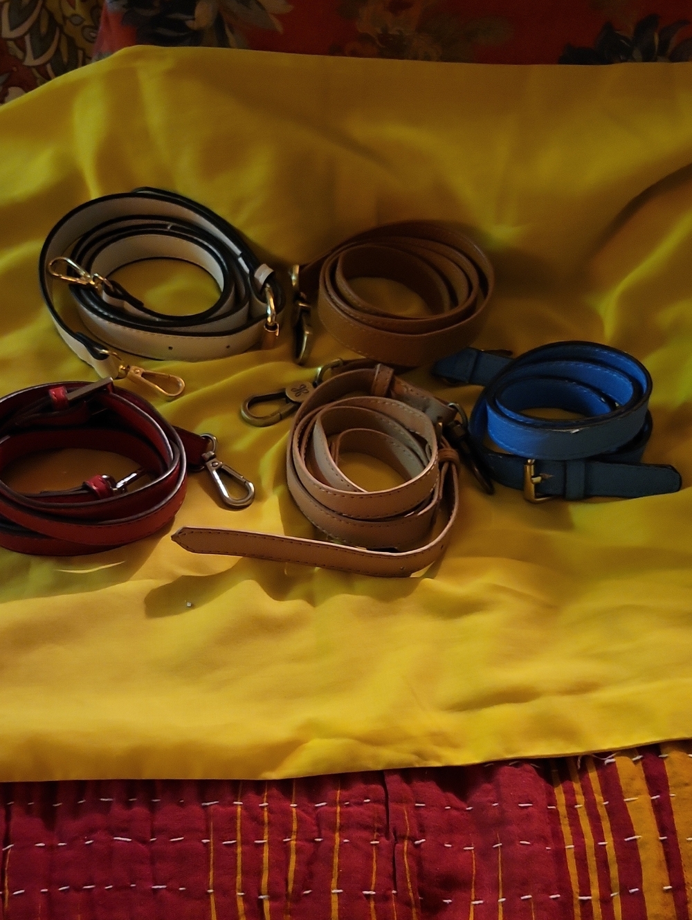 Bundle Of Purse Crossbody Straps Various.